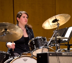 Drummer onstage