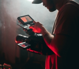 Man filming